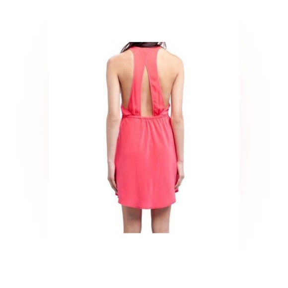 Wilfred Aritzia 100% Silk Victoire Open Back Dress Coral Orange Size XS - Picture 10 of 11